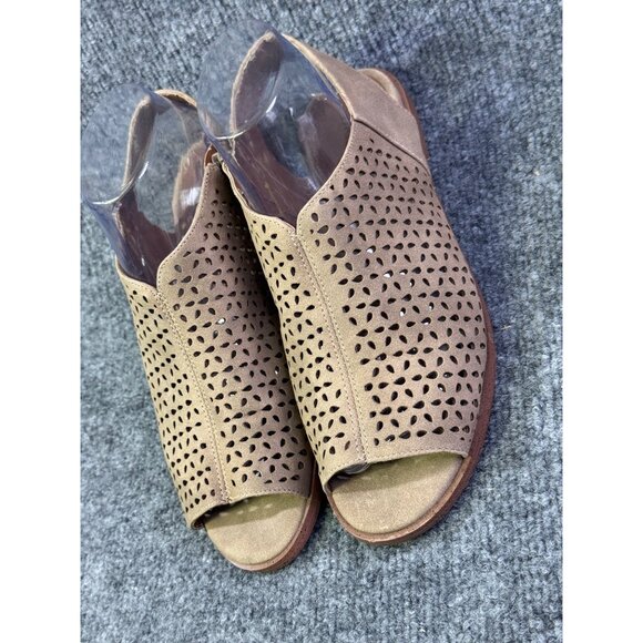 Indigo rd. Womens 7.5M  Irselia2 open toe sandals tan zipper on the side - Picture 9 of 16